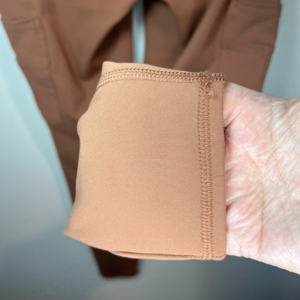 Avalanche High Waisted Cargo Legging Pants Brown Terracotta Pockets Hiking Small - Picture 12 of 14